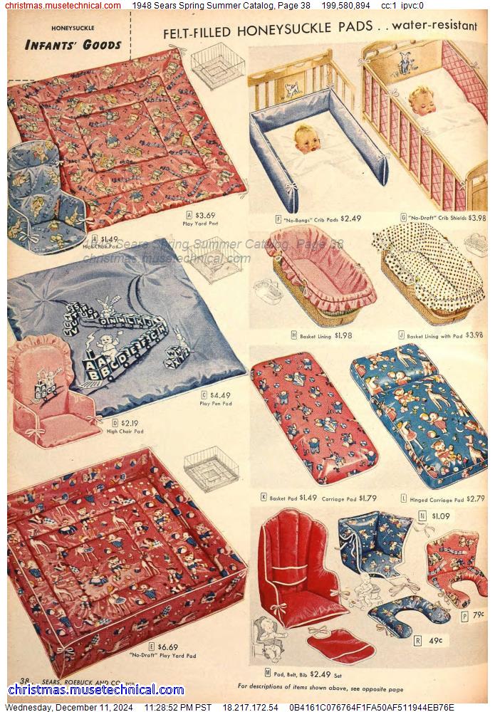 1948 Sears Spring Summer Catalog, Page 38