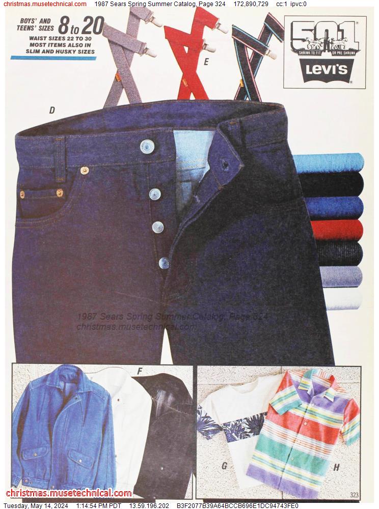1987 Sears Spring Summer Catalog, Page 324