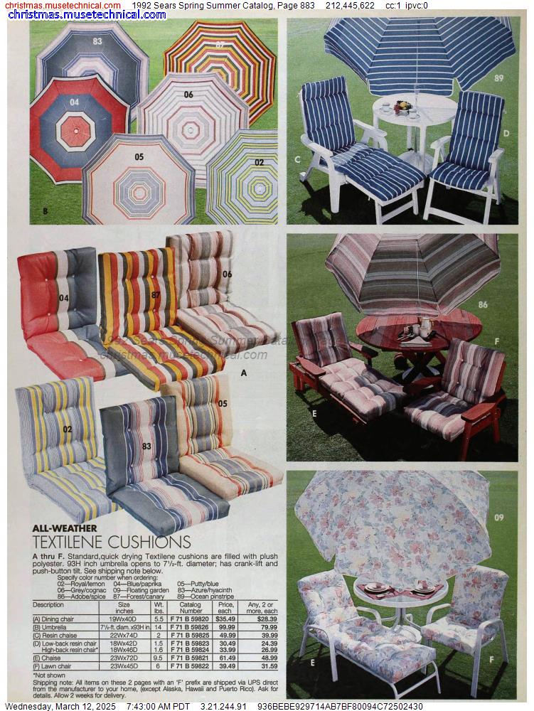 1992 Sears Spring Summer Catalog, Page 883