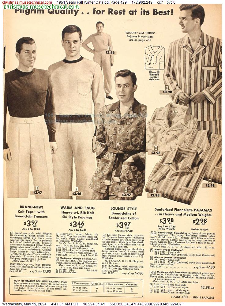 1951 Sears Fall Winter Catalog, Page 429