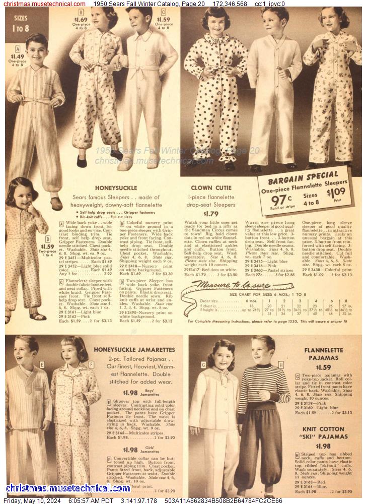 1950 Sears Fall Winter Catalog, Page 20