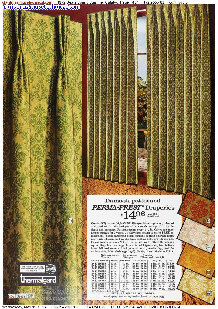 1972 Sears Spring Summer Catalog, Page 1454