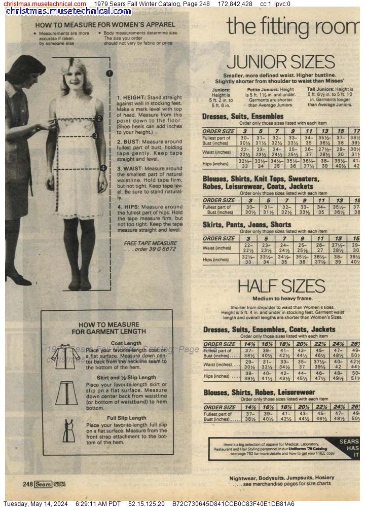 1979 Sears Fall Winter Catalog, Page 248