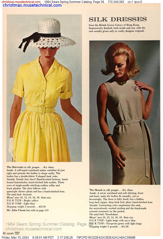 1964 Sears Spring Summer Catalog, Page 38