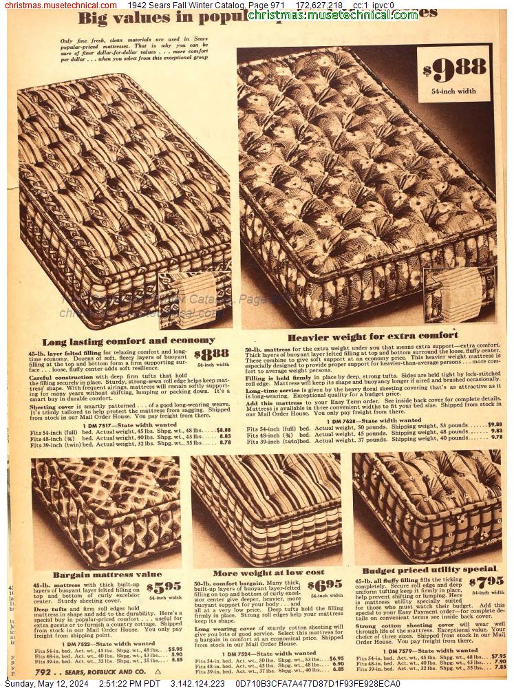 1942 Sears Fall Winter Catalog, Page 971