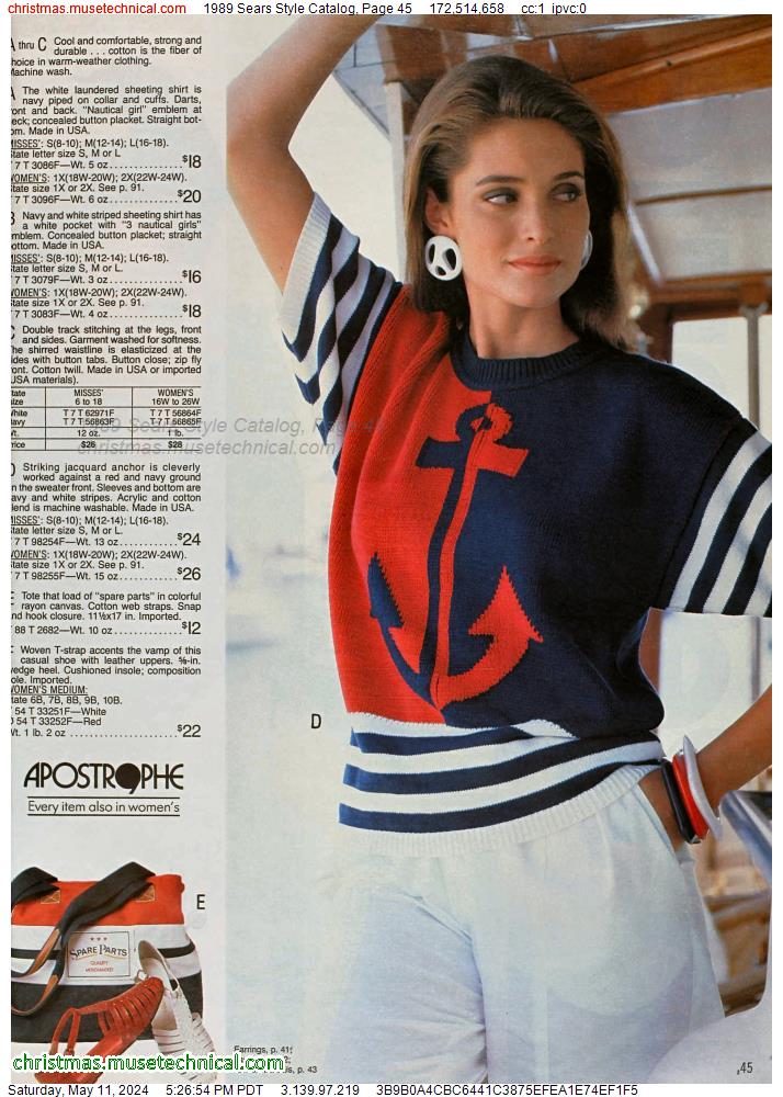 1989 Sears Style Catalog, Page 45