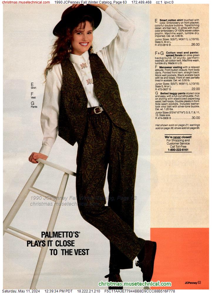 1990 JCPenney Fall Winter Catalog, Page 63