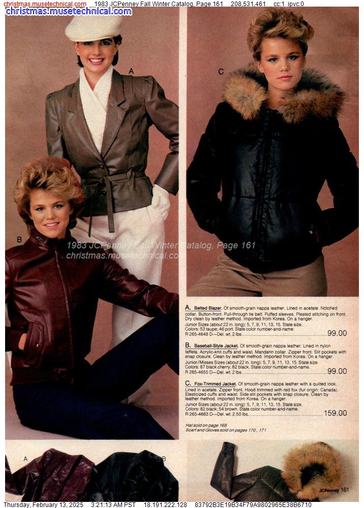 1983 JCPenney Fall Winter Catalog, Page 161