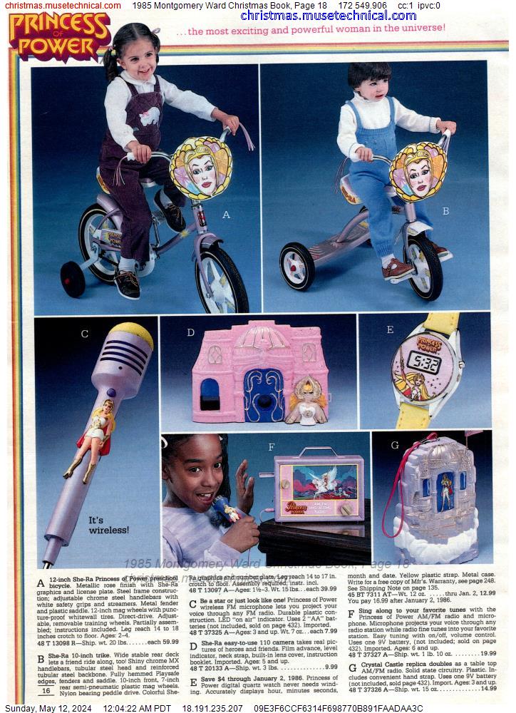 1985 Montgomery Ward Christmas Book, Page 18