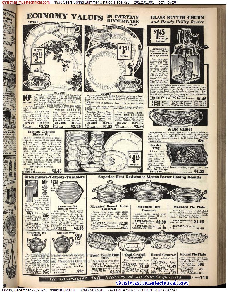 1930 Sears Spring Summer Catalog, Page 723