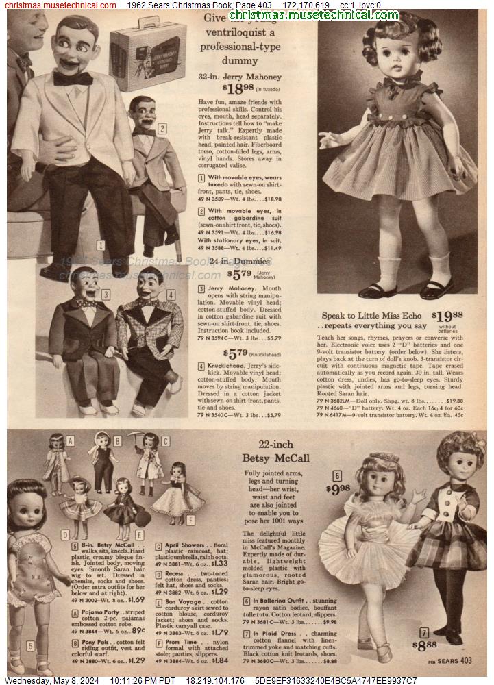 1962 Sears Christmas Book, Page 403