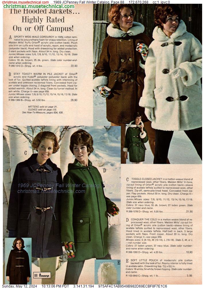 1969 JCPenney Fall Winter Catalog, Page 88