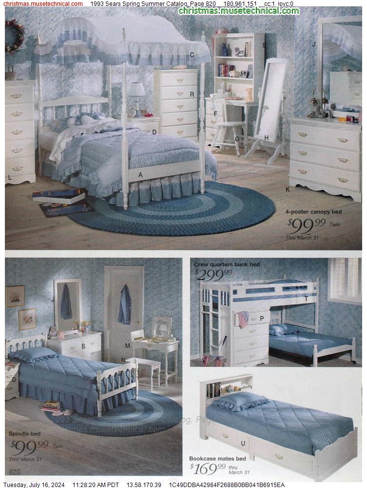 1993 Sears Spring Summer Catalog, Page 820
