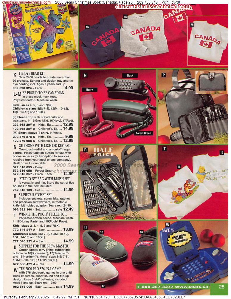 2000 Sears Christmas Book (Canada), Page 25