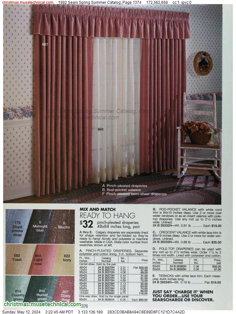 1992 Sears Spring Summer Catalog, Page 1374