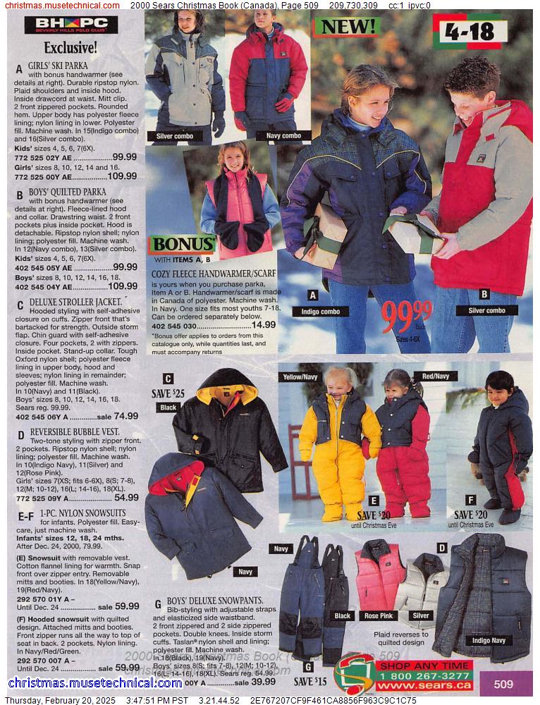 2000 Sears Christmas Book (Canada), Page 509