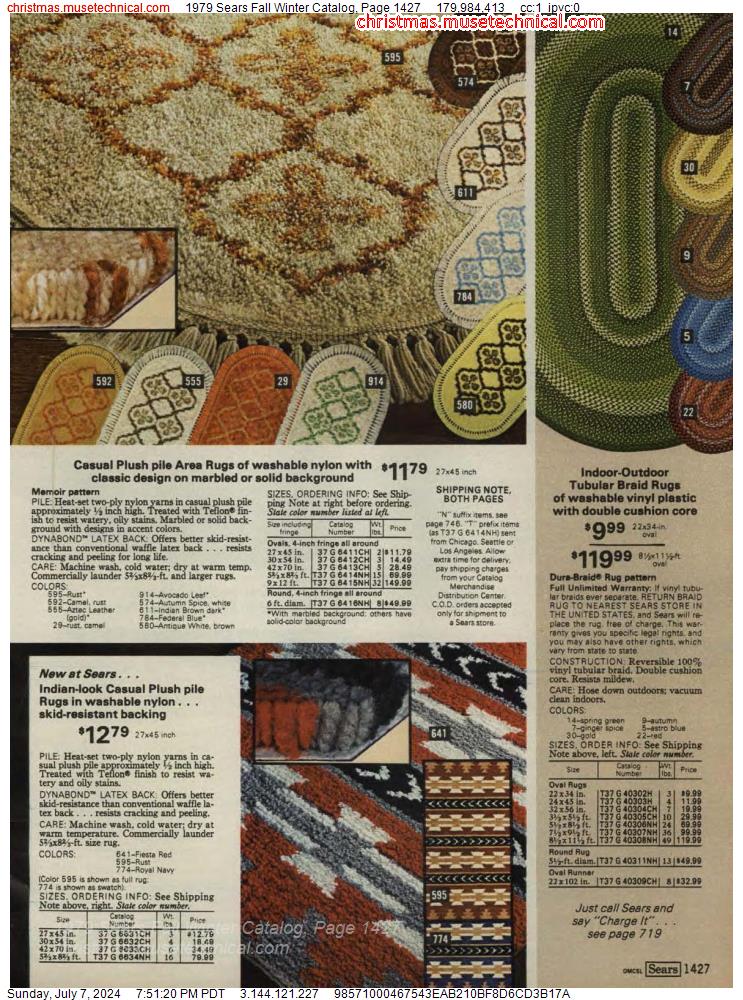1979 Sears Fall Winter Catalog, Page 1427