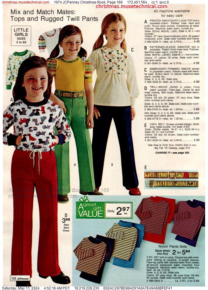 1974 JCPenney Christmas Book, Page 168