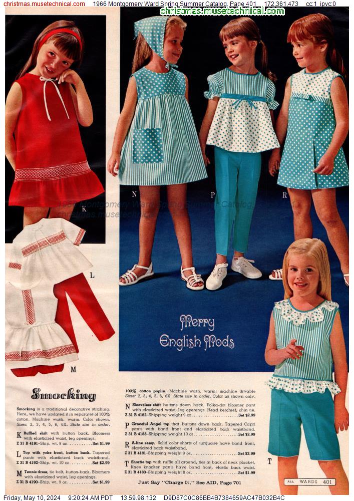 1966 Montgomery Ward Spring Summer Catalog, Page 401