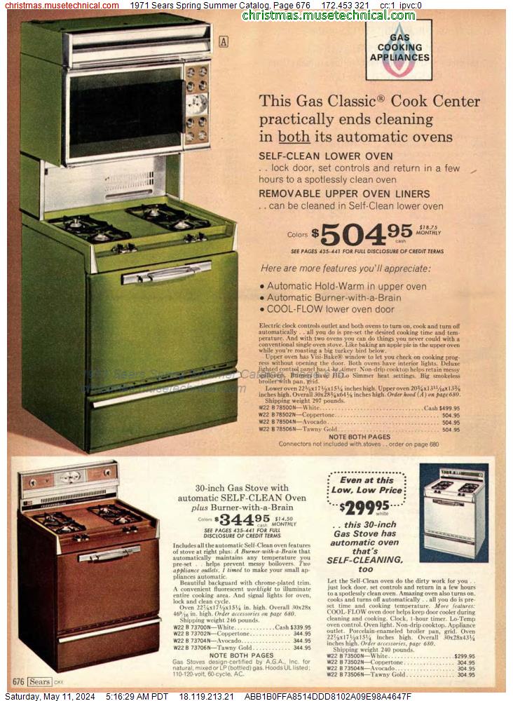 1971 Sears Spring Summer Catalog, Page 676