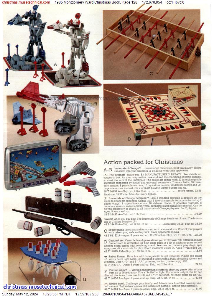 1985 Montgomery Ward Christmas Book, Page 128