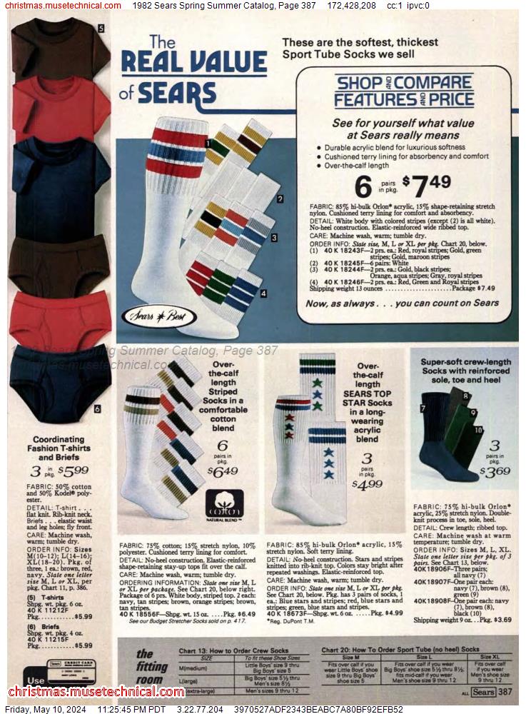 1982 Sears Spring Summer Catalog, Page 387