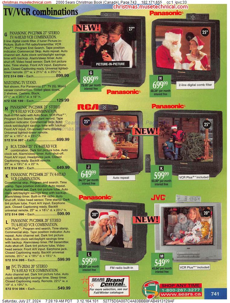 2000 Sears Christmas Book (Canada), Page 743
