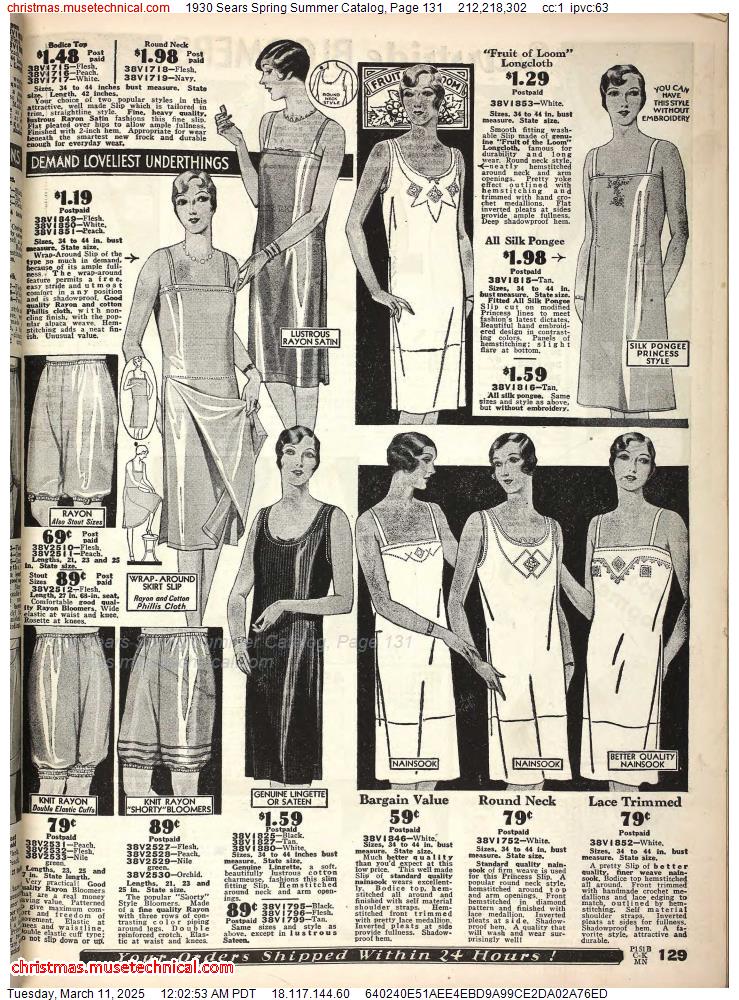 1930 Sears Spring Summer Catalog, Page 131