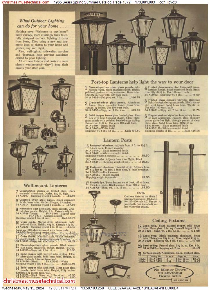 1965 Sears Spring Summer Catalog, Page 1372