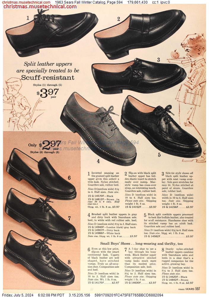 1963 Sears Fall Winter Catalog, Page 594
