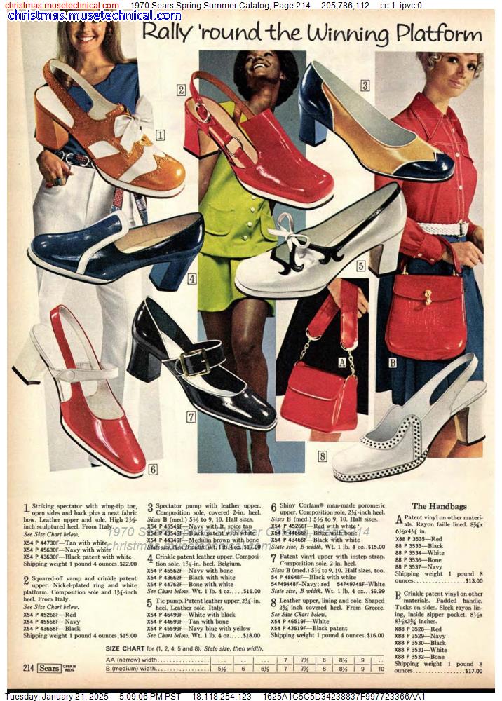 1970 Sears Spring Summer Catalog, Page 214