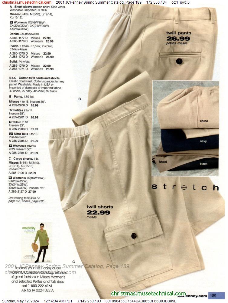 2001 JCPenney Spring Summer Catalog, Page 189