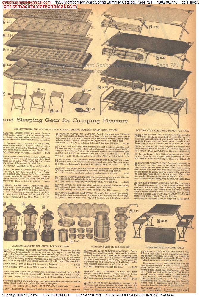 1956 Montgomery Ward Spring Summer Catalog, Page 721