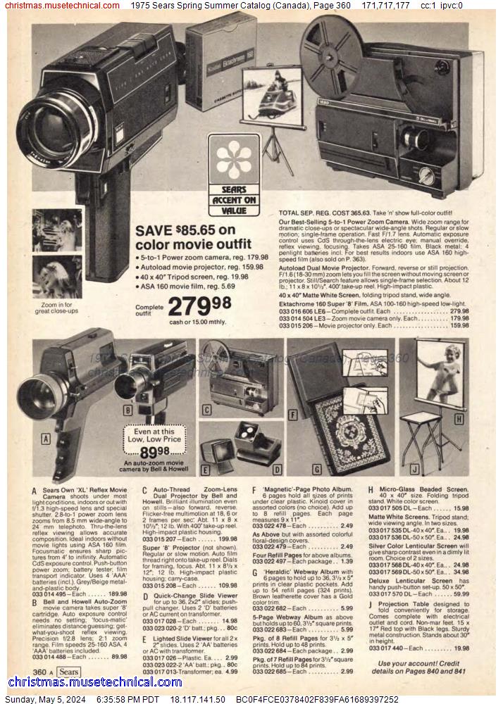 1975 Sears Spring Summer Catalog (Canada), Page 360