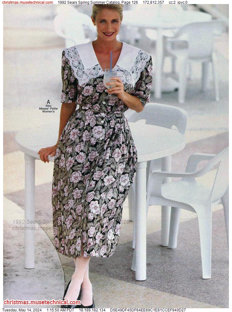 1992 Sears Spring Summer Catalog, Page 126