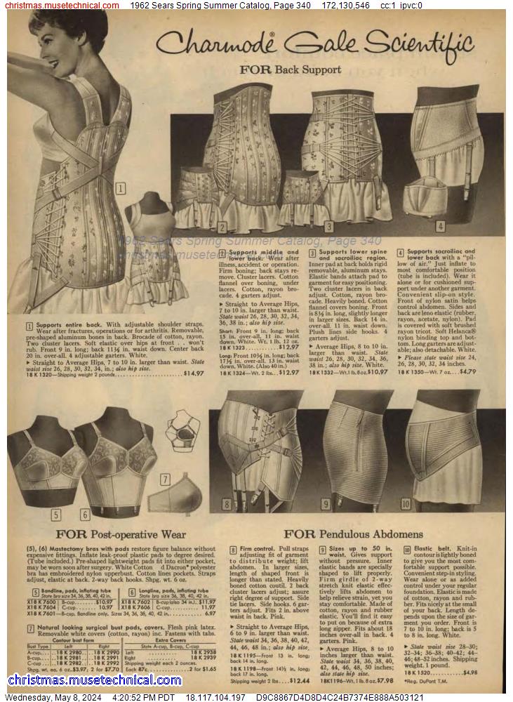 1962 Sears Spring Summer Catalog, Page 340