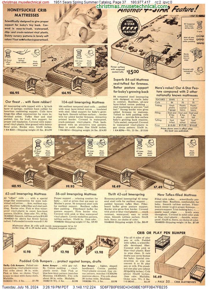 1951 Sears Spring Summer Catalog, Page 37