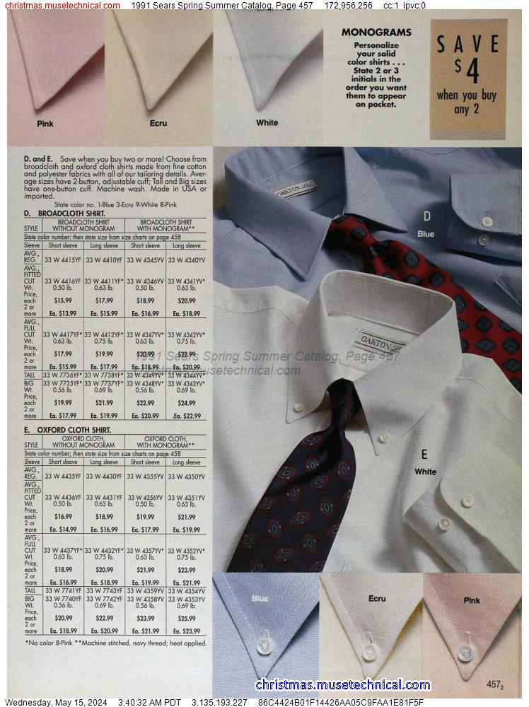 1991 Sears Spring Summer Catalog, Page 457