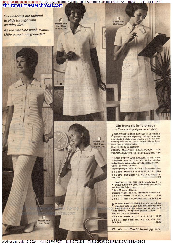 1972 Montgomery Ward Spring Summer Catalog, Page 172