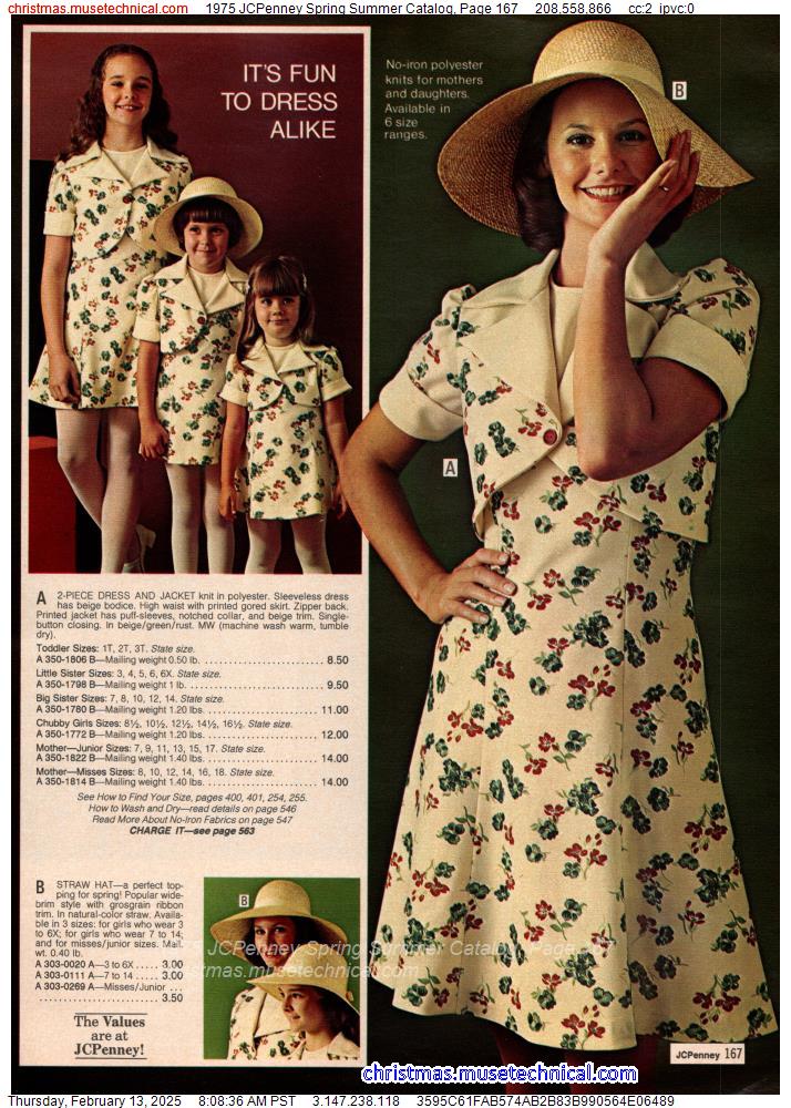 1975 JCPenney Spring Summer Catalog, Page 167