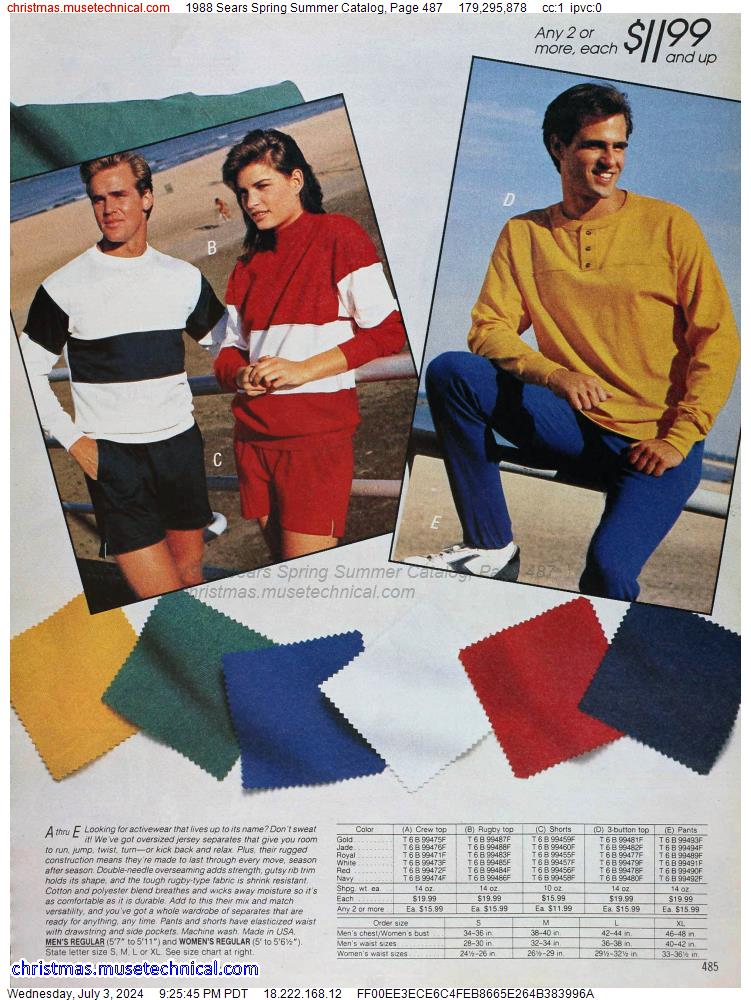 1988 Sears Spring Summer Catalog, Page 487
