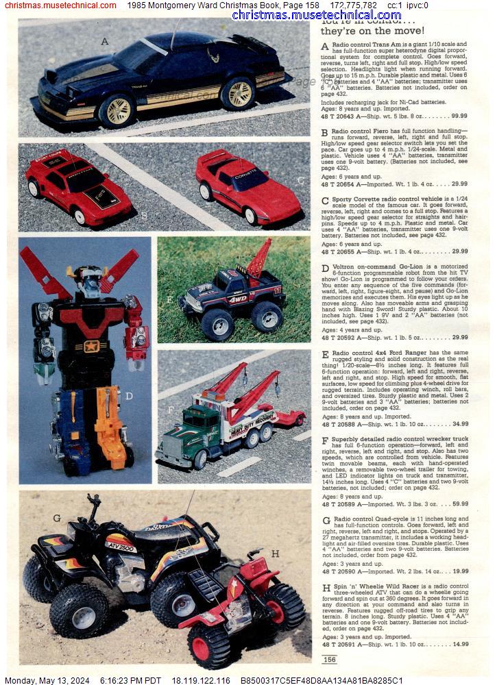 1985 Montgomery Ward Christmas Book, Page 158