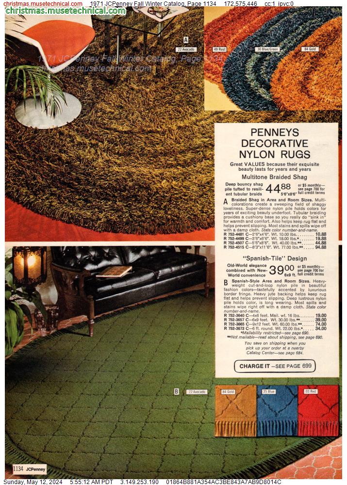 1971 JCPenney Fall Winter Catalog, Page 1134