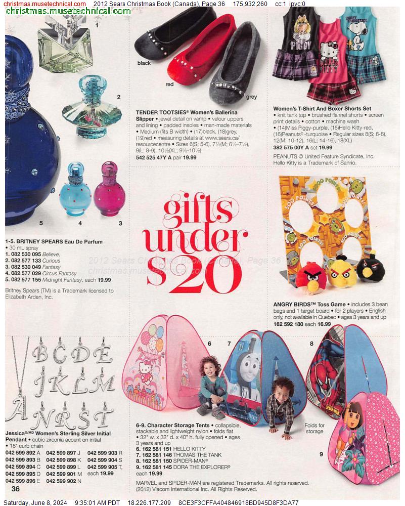 2012 Sears Christmas Book (Canada), Page 36