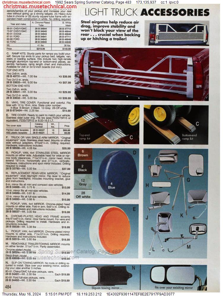 1992 Sears Spring Summer Catalog, Page 483