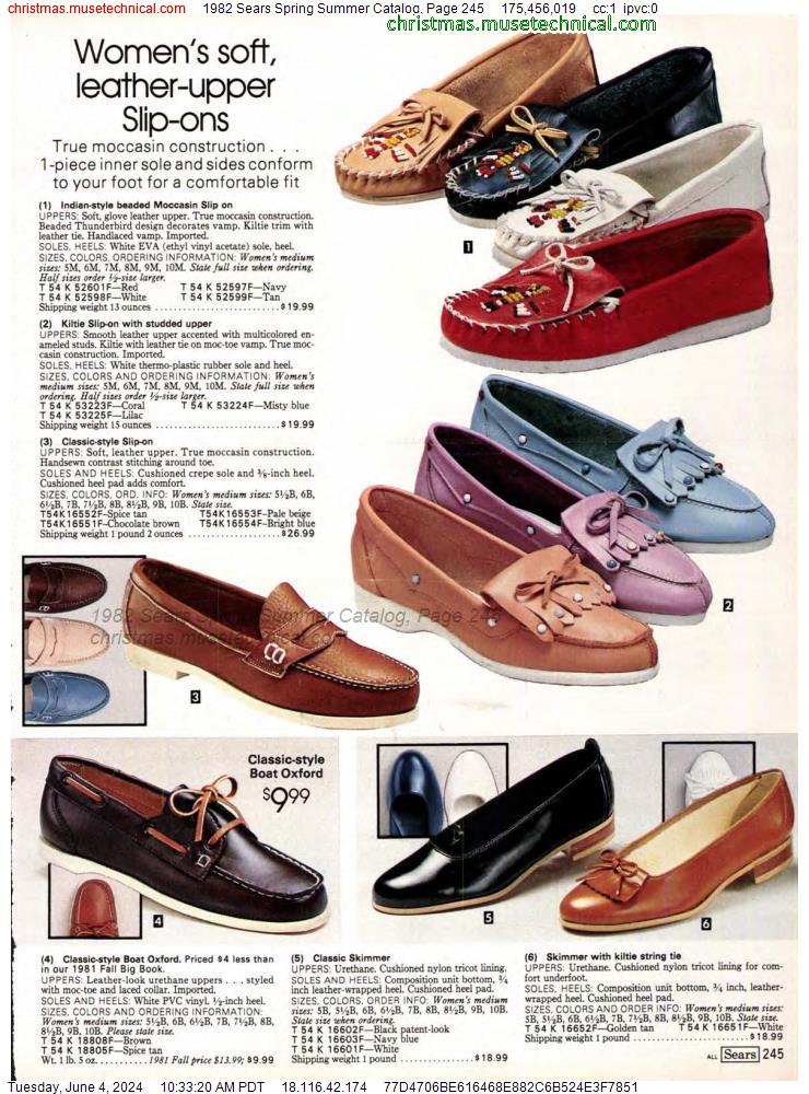 1982 Sears Spring Summer Catalog, Page 245