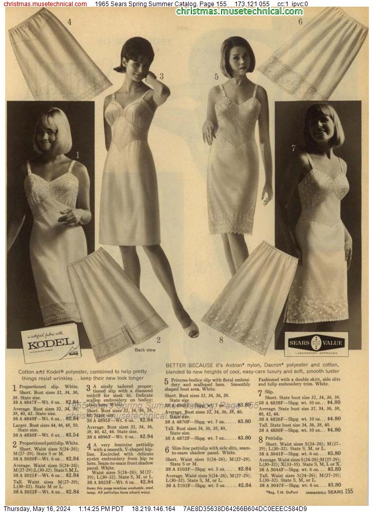1965 Sears Spring Summer Catalog, Page 155