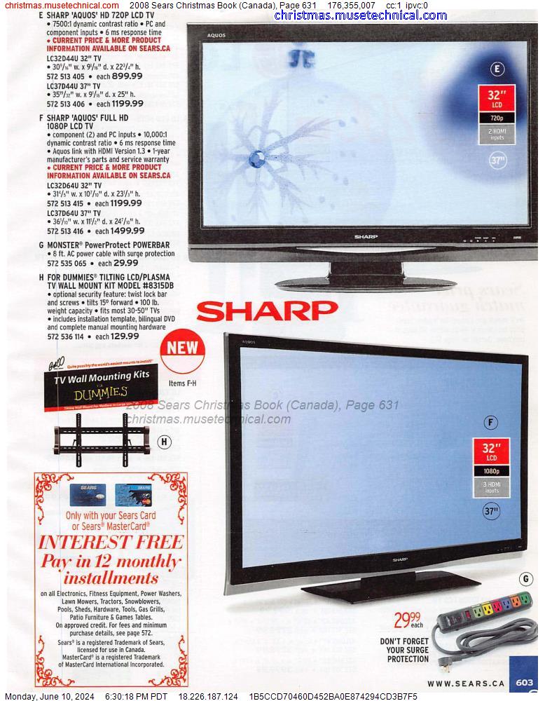 2008 Sears Christmas Book (Canada), Page 631