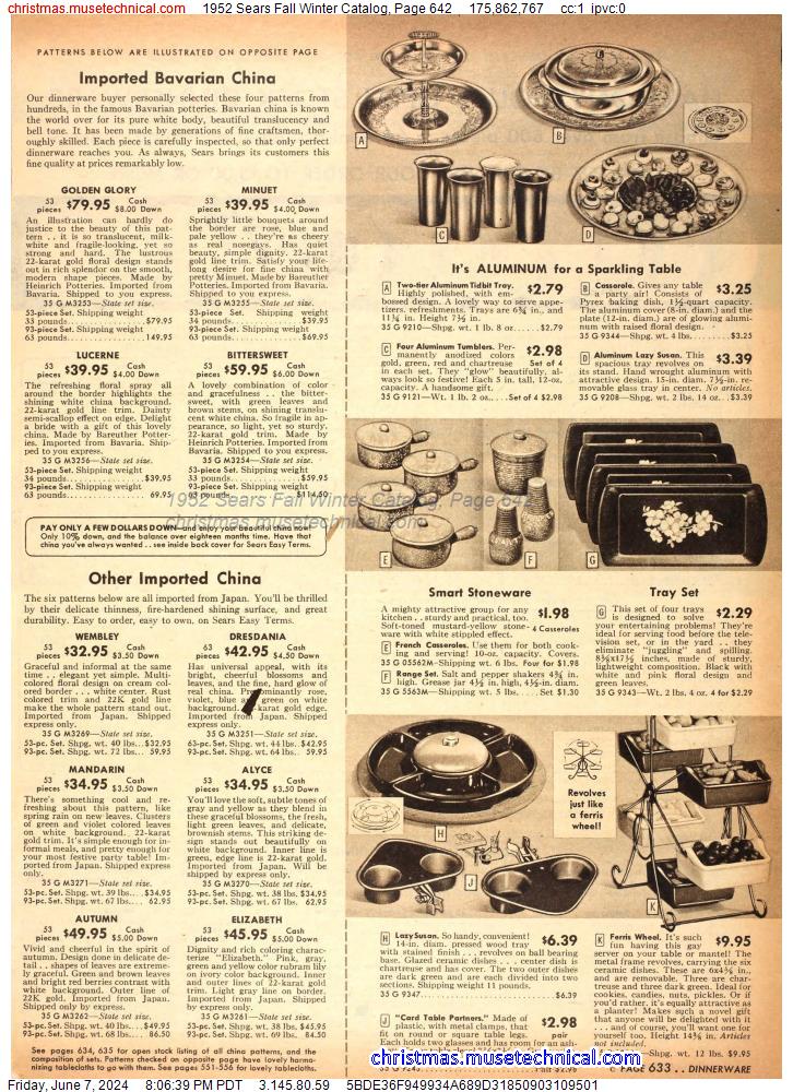 1952 Sears Fall Winter Catalog, Page 642