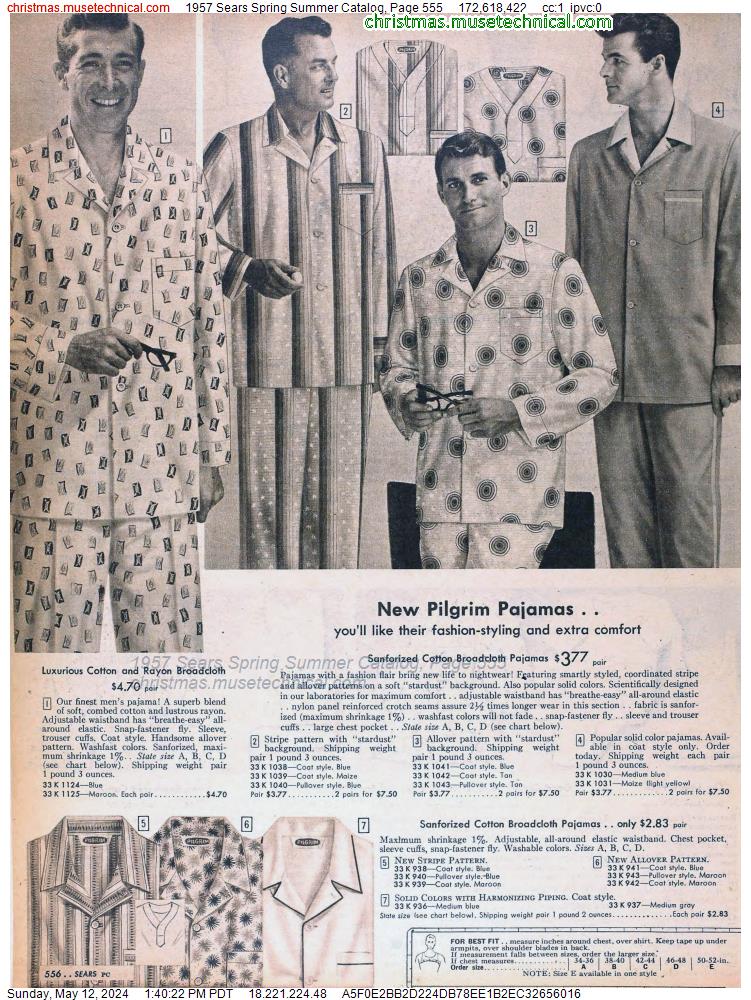 1957 Sears Spring Summer Catalog, Page 555
